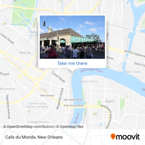 Mapa de Cafe du Monde