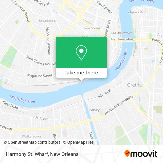 Harmony St. Wharf map