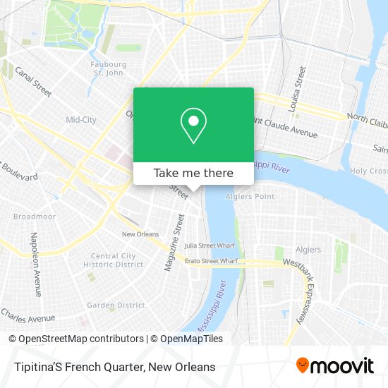 Tipitina’S French Quarter map