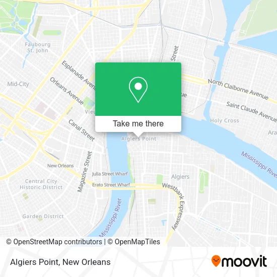 Algiers Point map