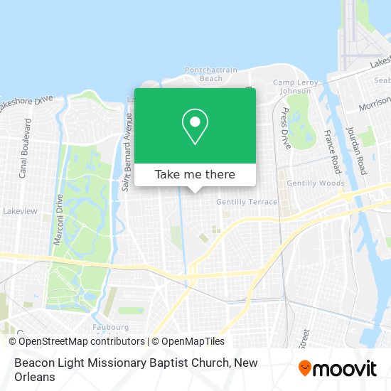 Mapa de Beacon Light Missionary Baptist Church