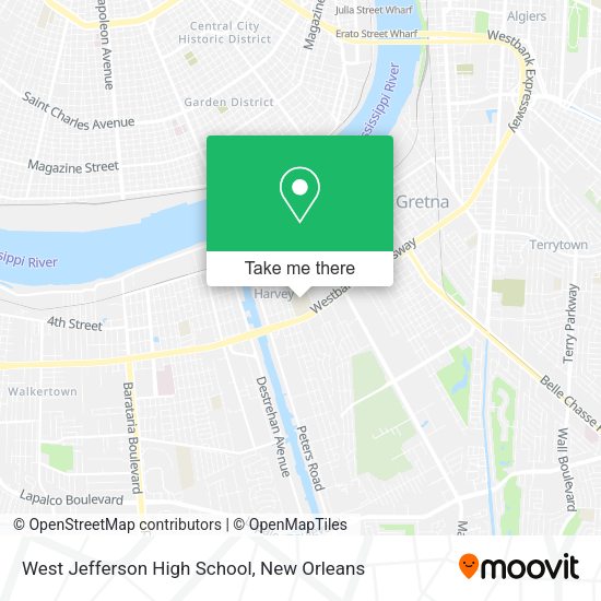 Mapa de West Jefferson High School