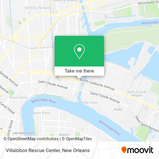 Villalobos Rescue Center map
