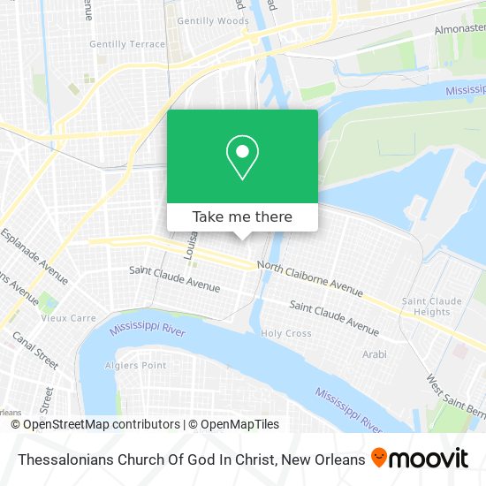Thessalonians Church Of God In Christ map