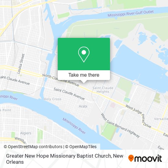 Mapa de Greater New Hope Missionary Baptist Church