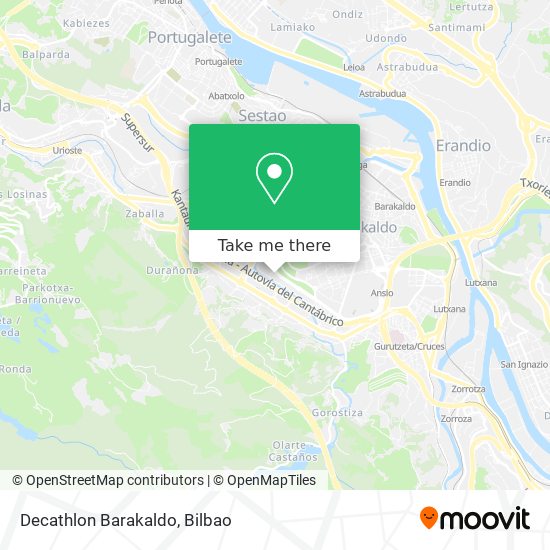 mapa Decathlon Barakaldo