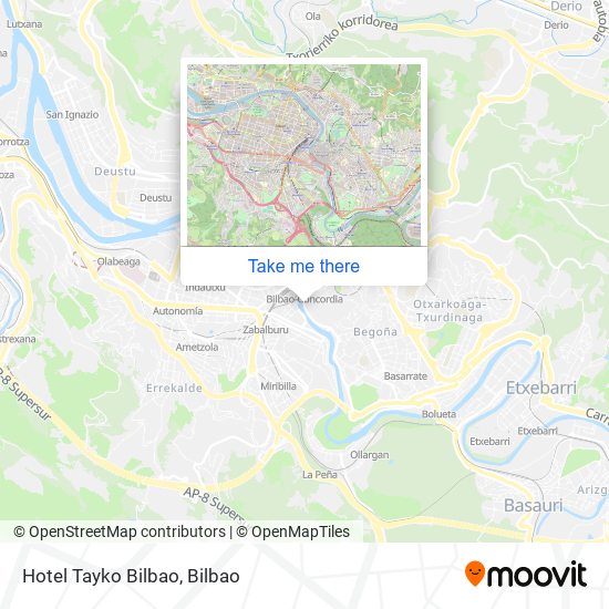 Hotel Tayko Bilbao map