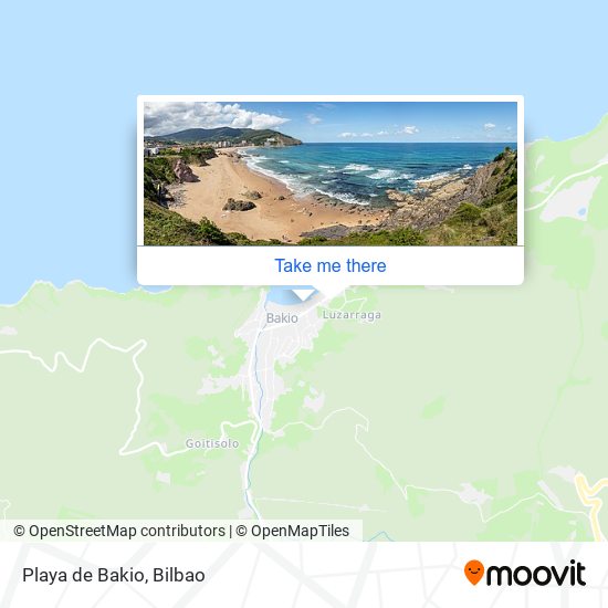 Playa de Bakio map