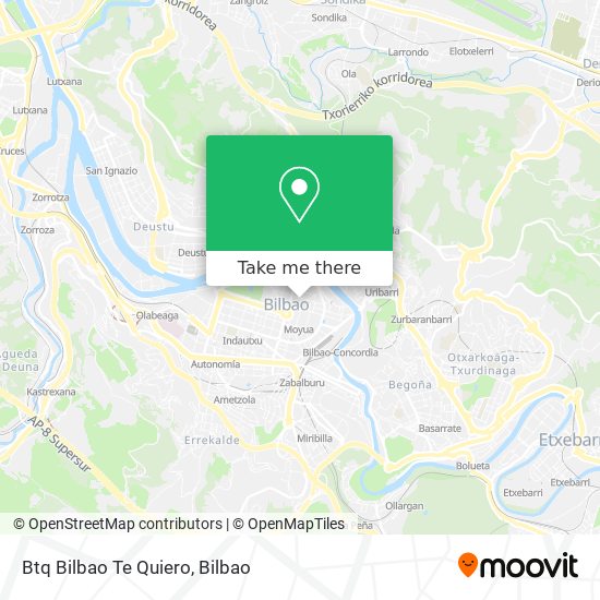 Btq Bilbao Te Quiero map