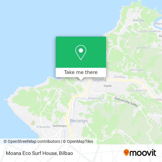 mapa Moana Eco Surf House