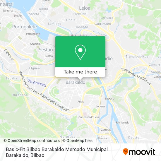 Basic-Fit Bilbao Barakaldo Mercado Municipal Barakaldo map