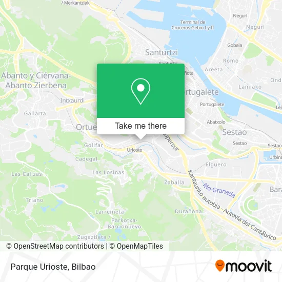Parque Urioste map