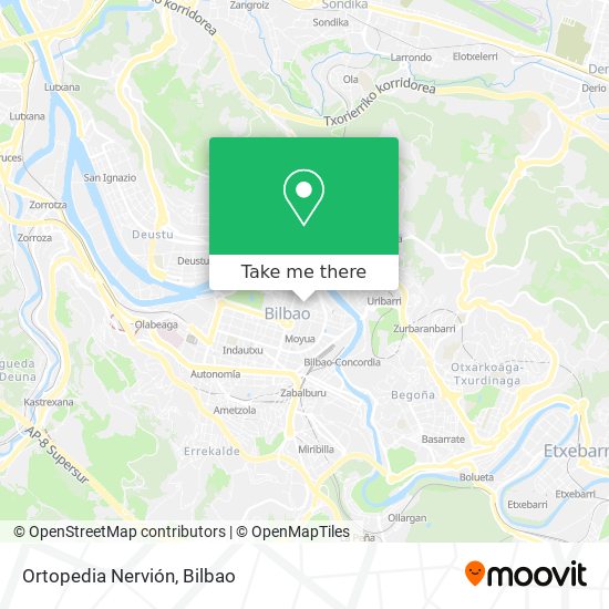 Ortopedia Nervión map