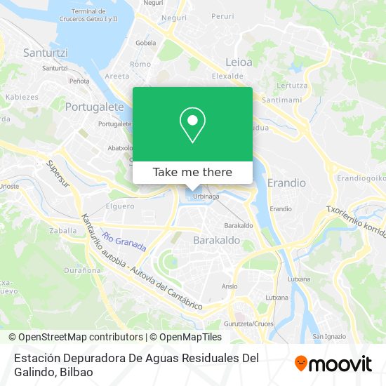 mapa Estación Depuradora De Aguas Residuales Del Galindo
