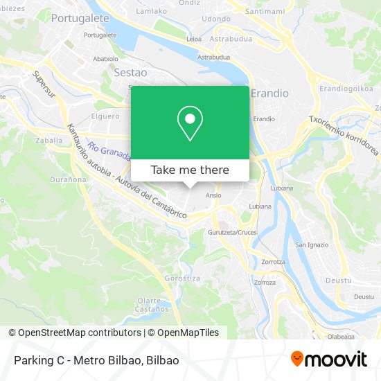 mapa Parking C - Metro Bilbao