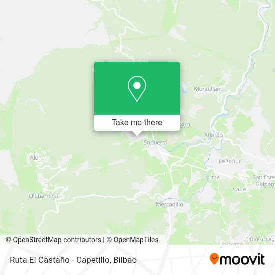 Ruta El Castaño - Capetillo map