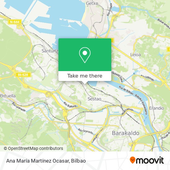 Ana María Martínez Ocasar map