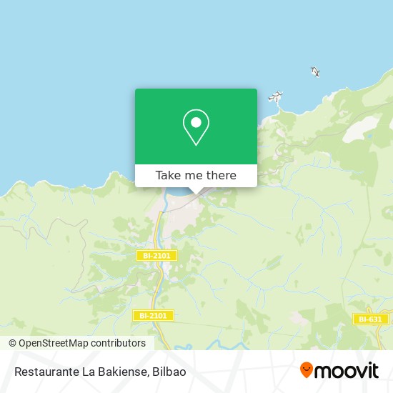 mapa Restaurante La Bakiense