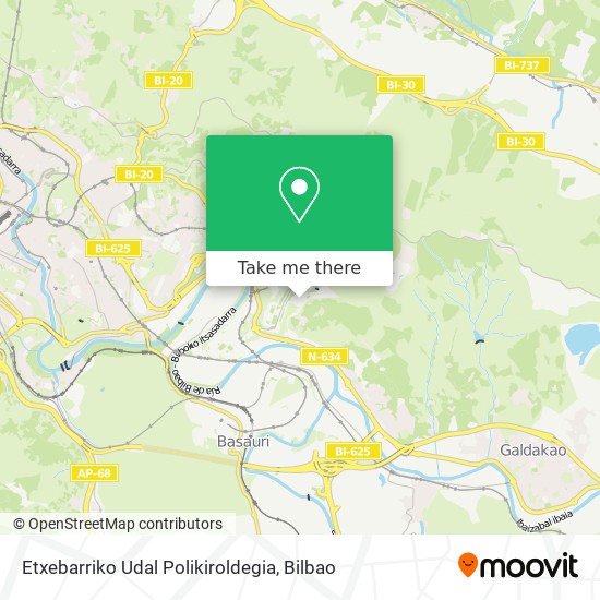 Etxebarriko Udal Polikiroldegia map