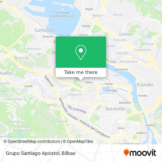 Grupo Santiago Apóstol map