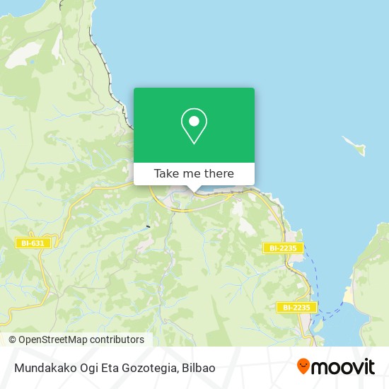 Mundakako Ogi Eta Gozotegia map