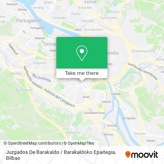 Juzgados De Barakaldo / Barakaldoko Epaitegia map