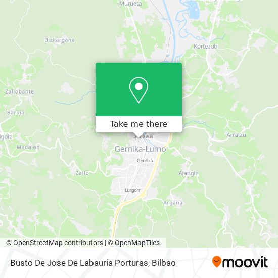 Busto De Jose De Labauria Porturas map