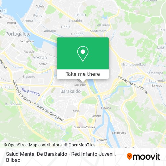 Salud Mental De Barakaldo - Red Infanto-Juvenil map