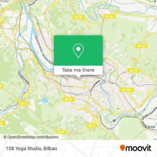 mapa 108 Yoga Studio