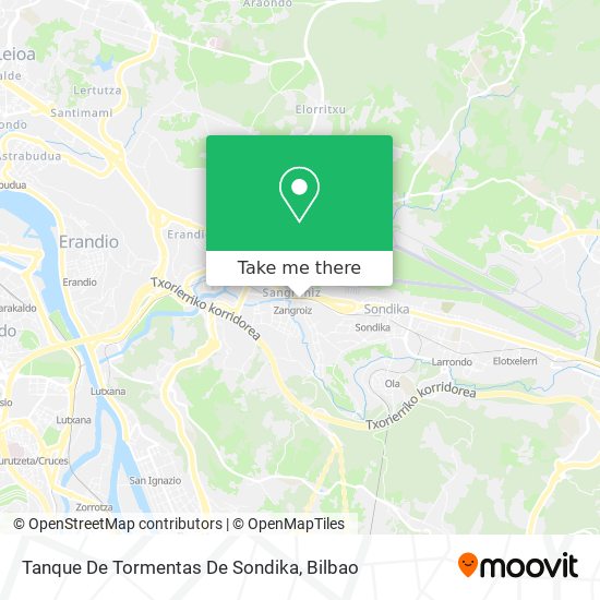 Tanque De Tormentas De Sondika map