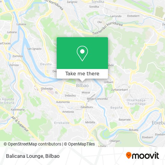 mapa Balicana Lounge
