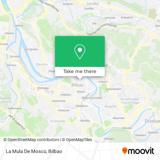 La Mula De Moscú map