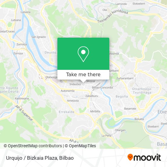 mapa Urquijo / Bizkaia Plaza