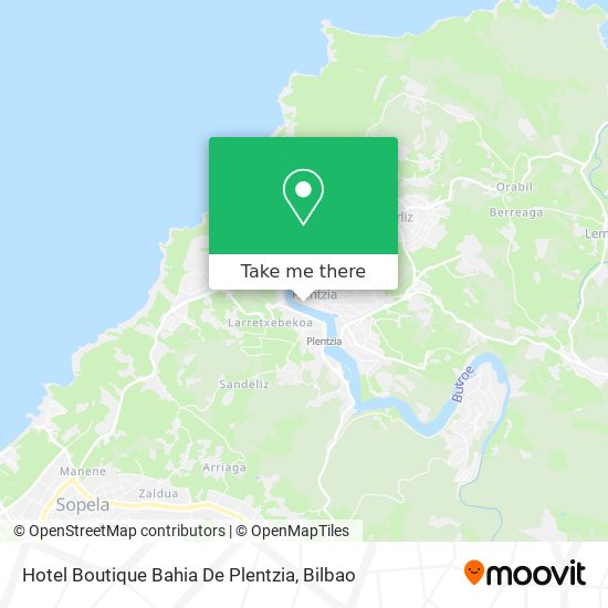 mapa Hotel Boutique Bahia De Plentzia