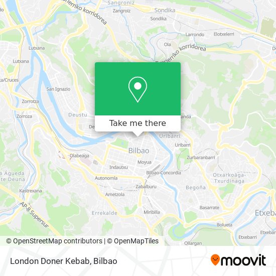 mapa London Doner Kebab