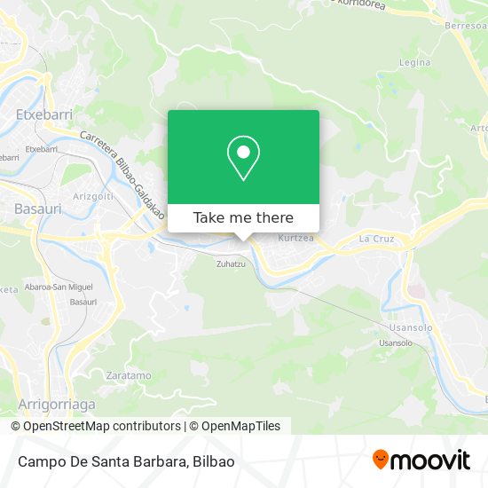 mapa Campo De Santa Barbara