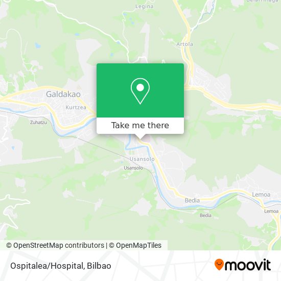 Ospitalea/Hospital map