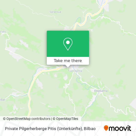 mapa Private Pilgerherberge Pitis (Unterkünfte)