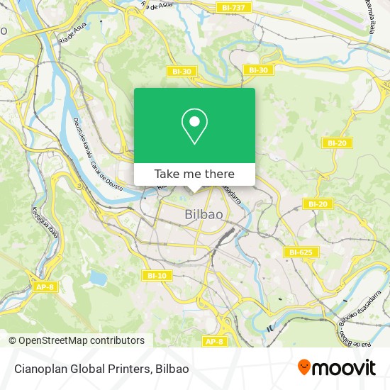 Cianoplan Global Printers map