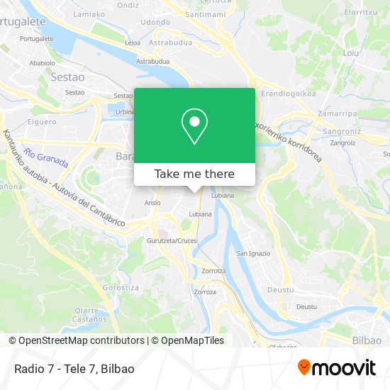 Radio 7 - Tele 7 map