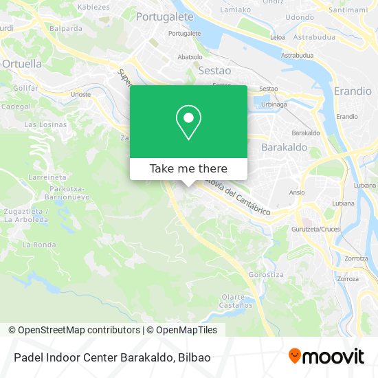 Padel Indoor Center Barakaldo map