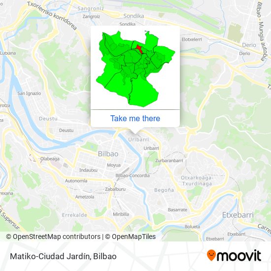 Matiko-Ciudad Jardín map