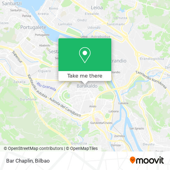 mapa Bar Chaplin