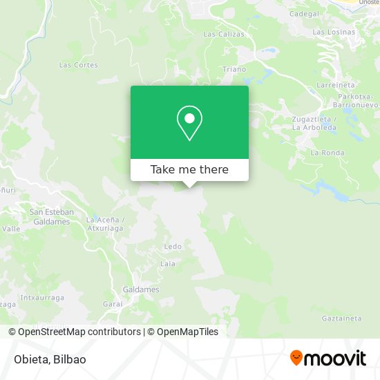 Obieta map