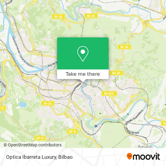 Optica Ibarreta Luxury map