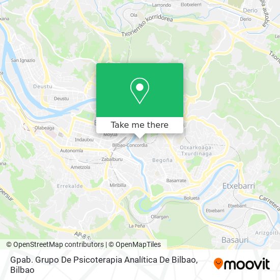 Gpab. Grupo De Psicoterapia Analítica De Bilbao map