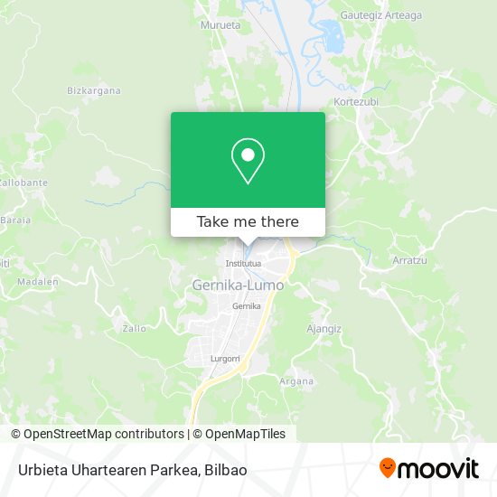 Urbieta Uhartearen Parkea map