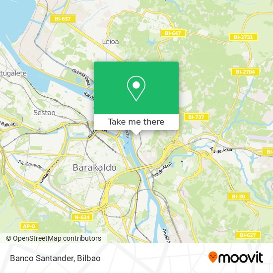 Banco Santander map