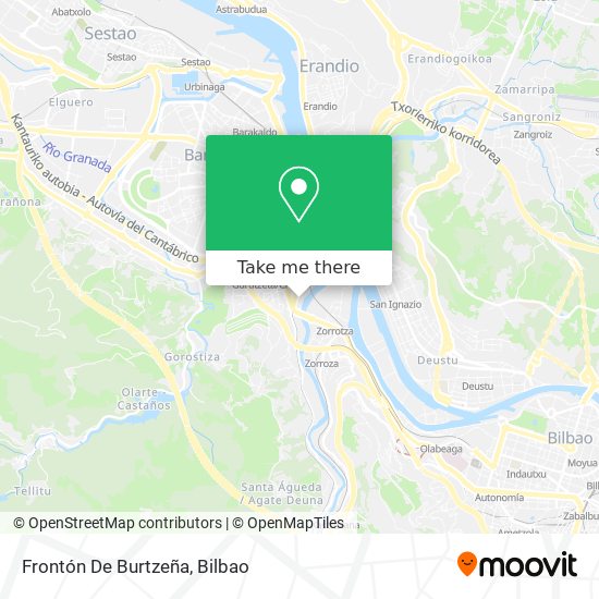 Frontón De Burtzeña map