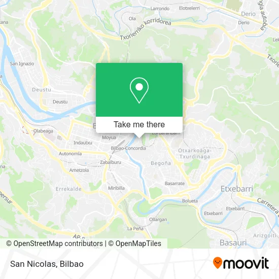 San Nicolas map